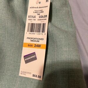 Alfred Dunner Seafoam Blazer